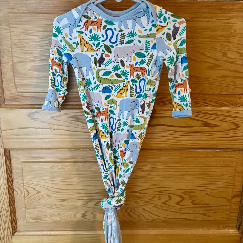 Little Sleepies Jungle knot gown